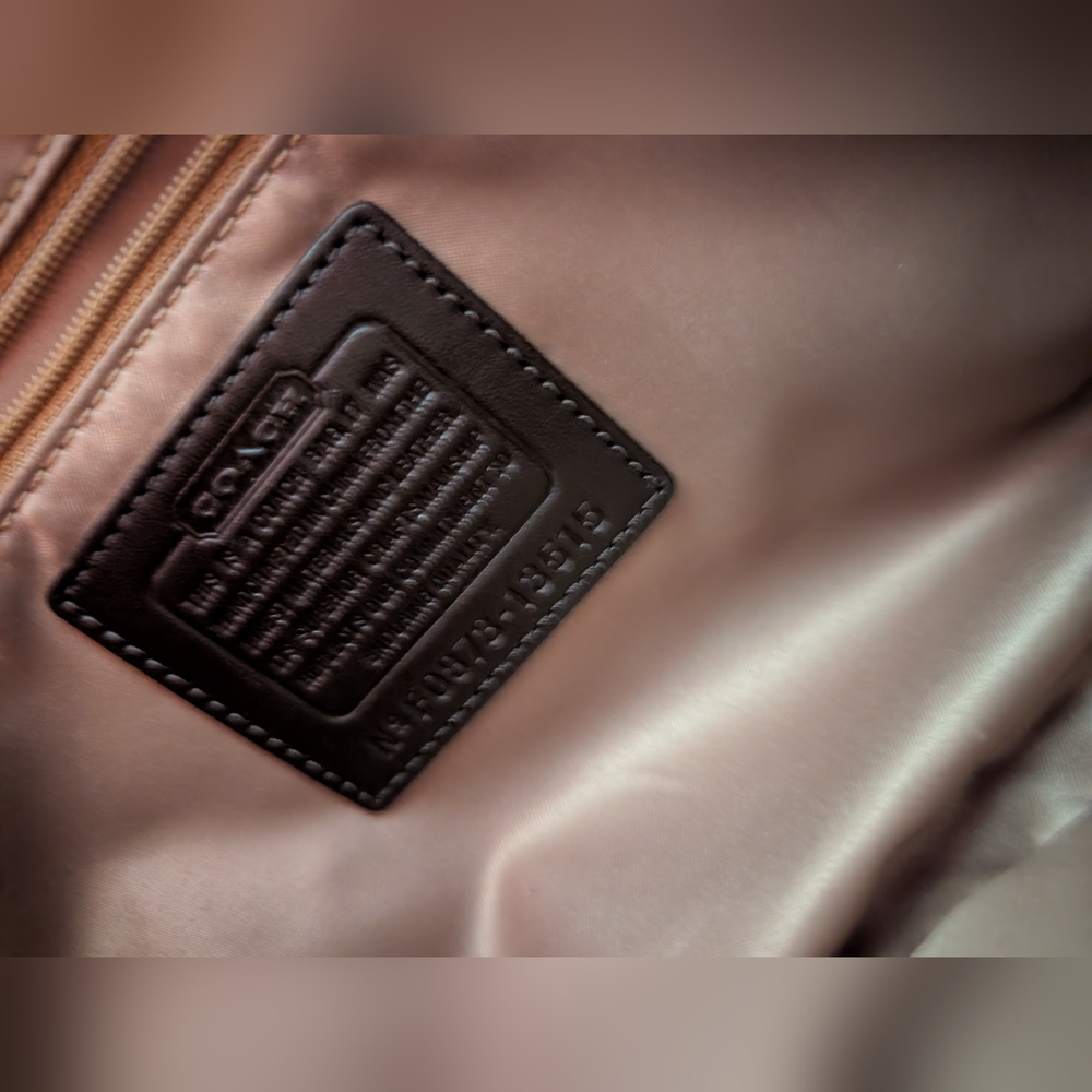 Coach Elegant Brown Leather Patchwork Women's Bag - image 8